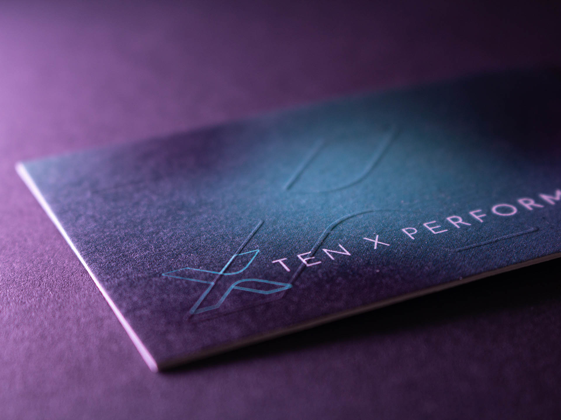 Visitenkarte tenxperformance by designstudio art & weise